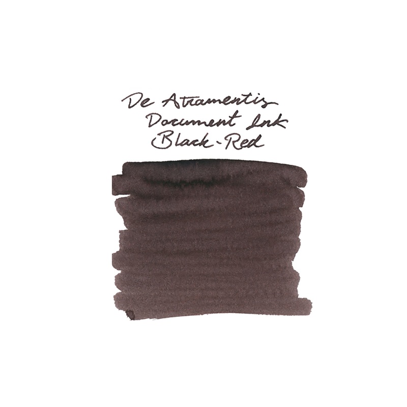 De Atramentis Document Ink Black Red – Ink Sample