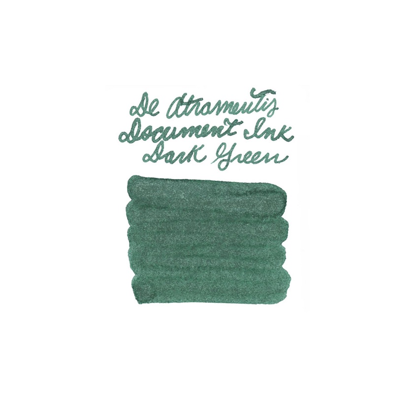 De Atramentis Document Ink Dark Green – Ink Sample