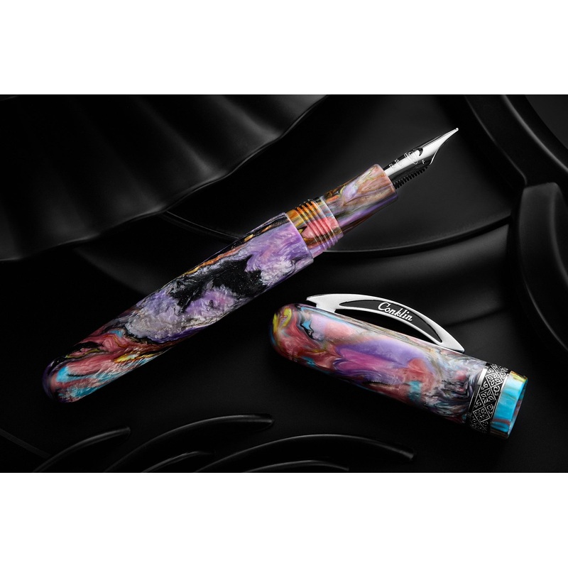 Conklin 1898 Fountain Pen – Primary Manipulation 4.5 Chrome (Limited Edition) Extra-Fine