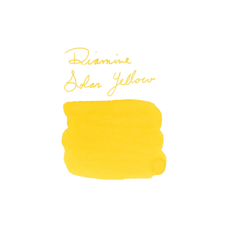 Diamine Forever Solar Yellow – Ink Sample