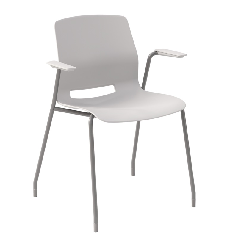 IMME Stackable Polypropylene Guest Chair with Arms