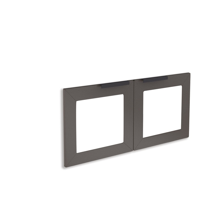 Palisades Optional Glass Doors – For #EVS700 Gauntlet Gray Graphite