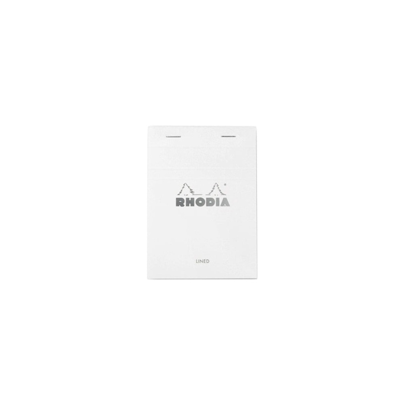 Rhodia No. 13 A6 Notepad – Ice White, Lined