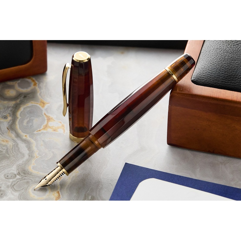 SCRIBO FEEL Fountain Pen – Ambra (Limited Edition) 14k Flex Extra-Fine