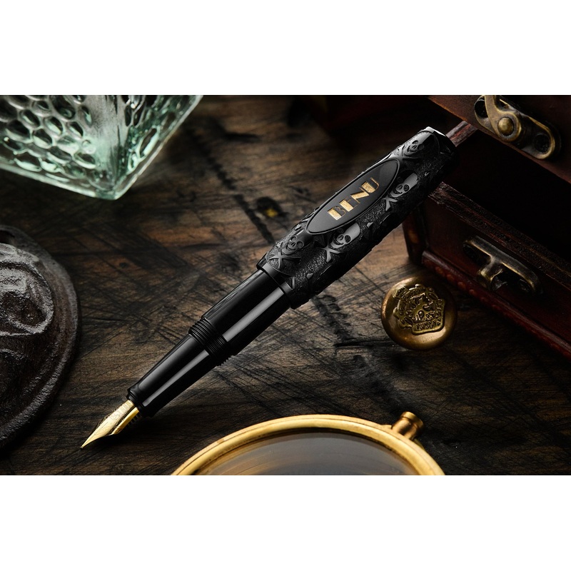 BENU Pixie Fountain Pen – Jolly Roger Black Extra-Fine