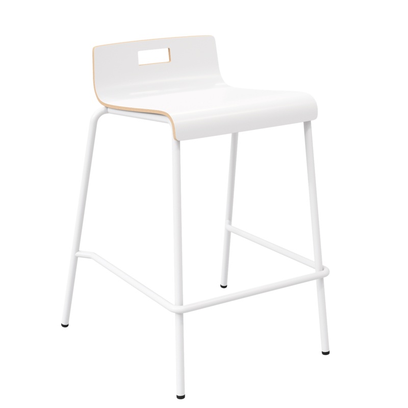 Jive Low Back Wood Laminate Counter Stool