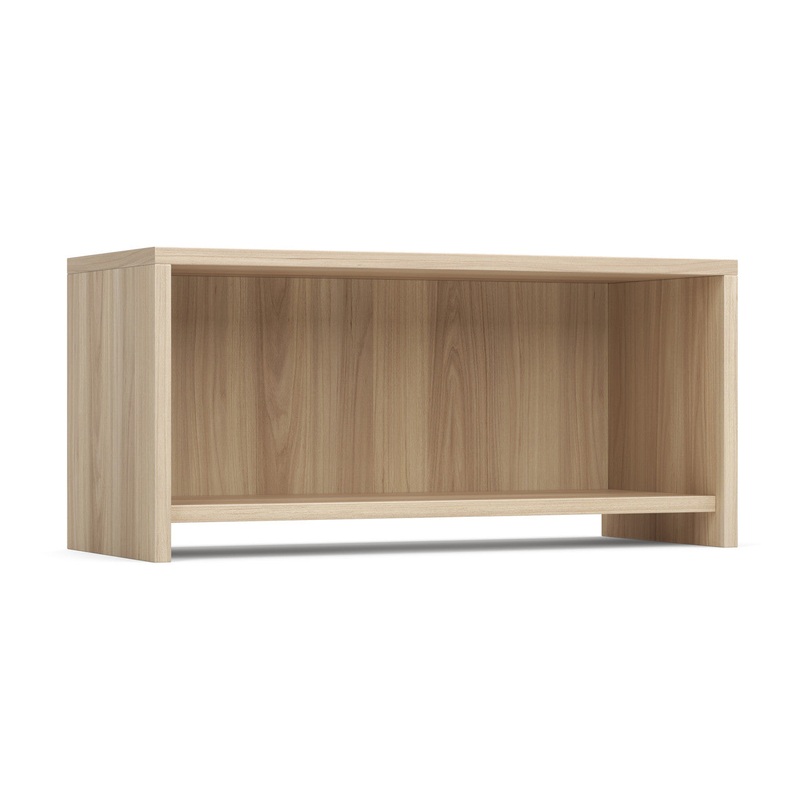 OS Laminate 36.5”W Wall Mounted Open Hutch Arcadia White