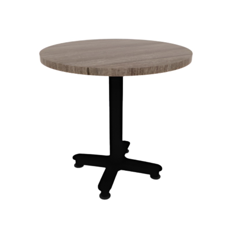 Proof 30″ Dia Round Pedestal Cafe Table with Arched Base TFL Top 3MM PVC Edge