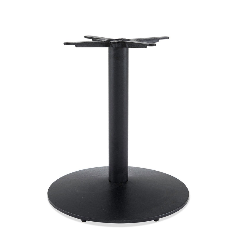 Robust Indoor Standard Height Round Table Base Black