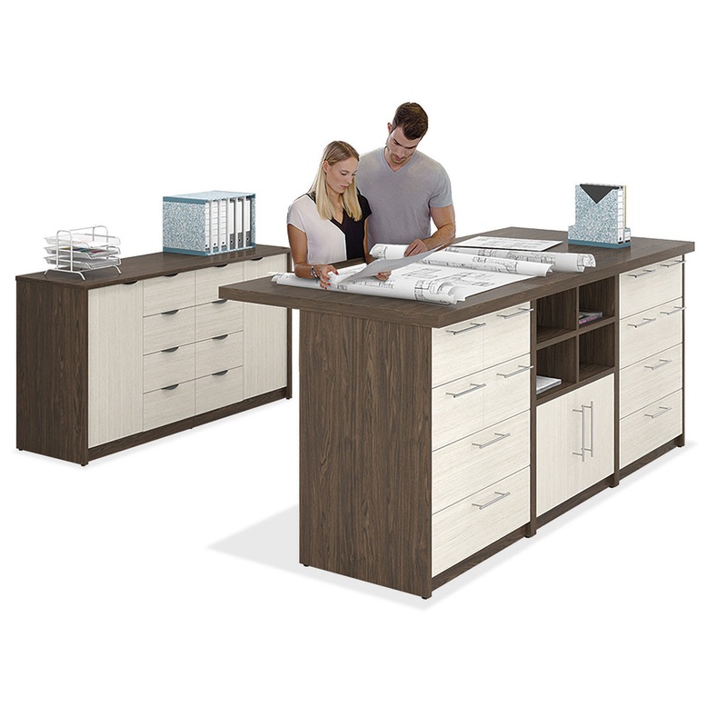 CANDEX 42″H Modular Office Storage and Workstation