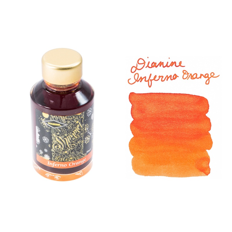 Diamine Inferno Orange – 50ml Bottled Ink