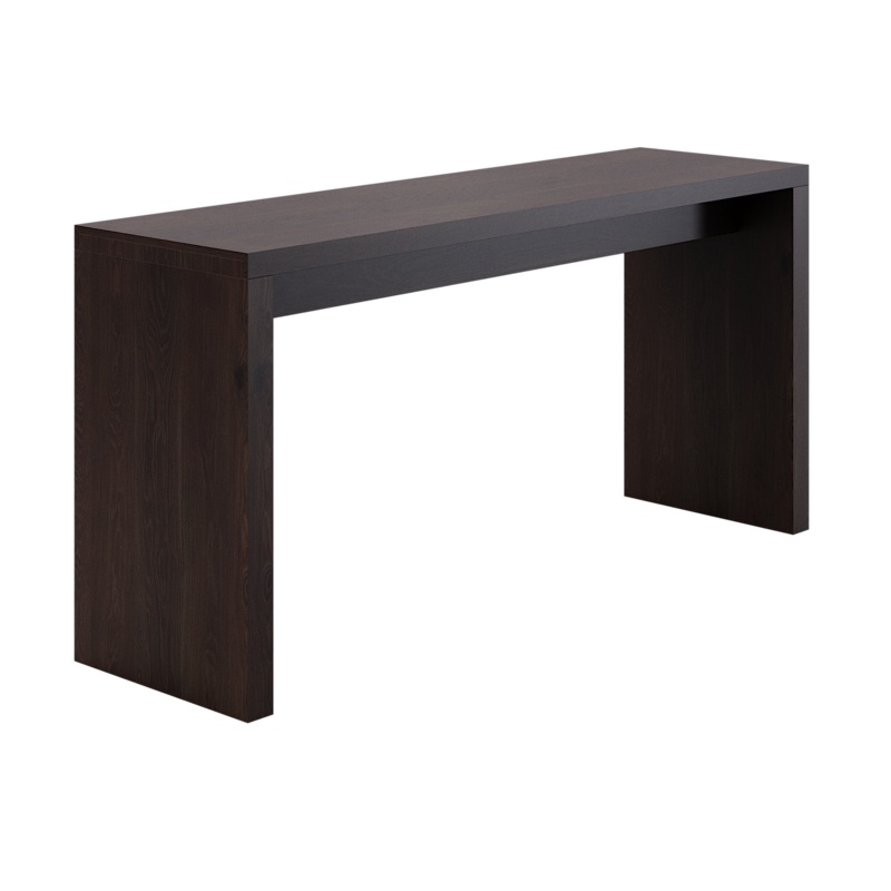 Loci 24″D x 84″W x 36″H Stained Wood Collaborative Counter Height Table