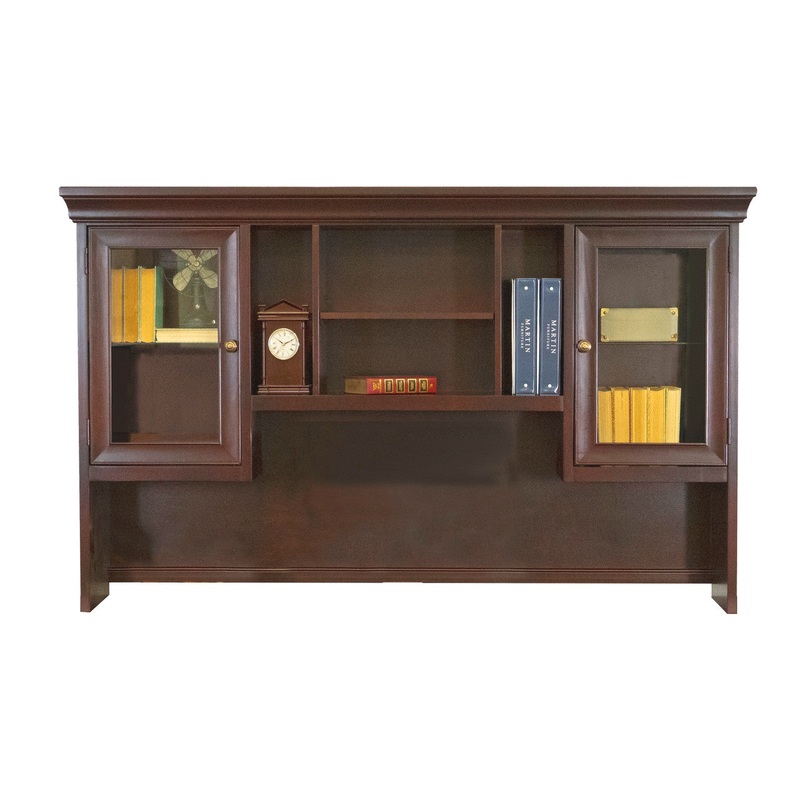 Rowland Executive Hutch with Center storage area Mahogany