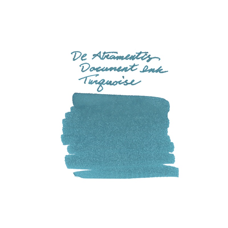 De Atramentis Document Ink Turquoise – Ink Sample