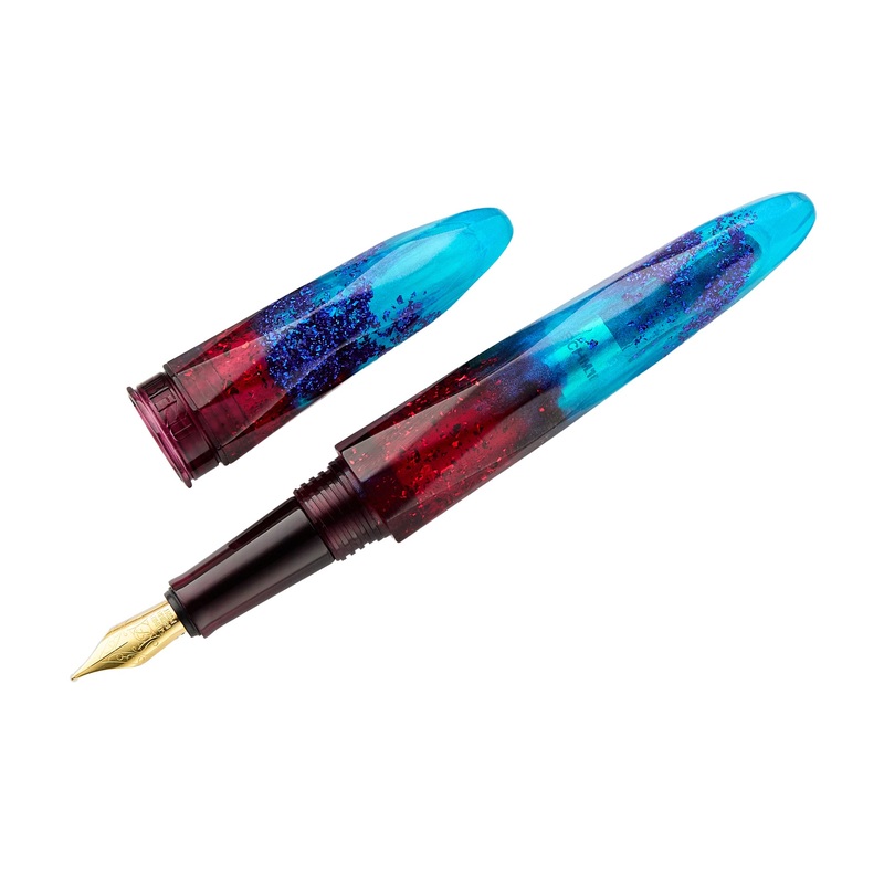 BENU Briolette Fountain Pen – Fiery Azure Extra-Fine