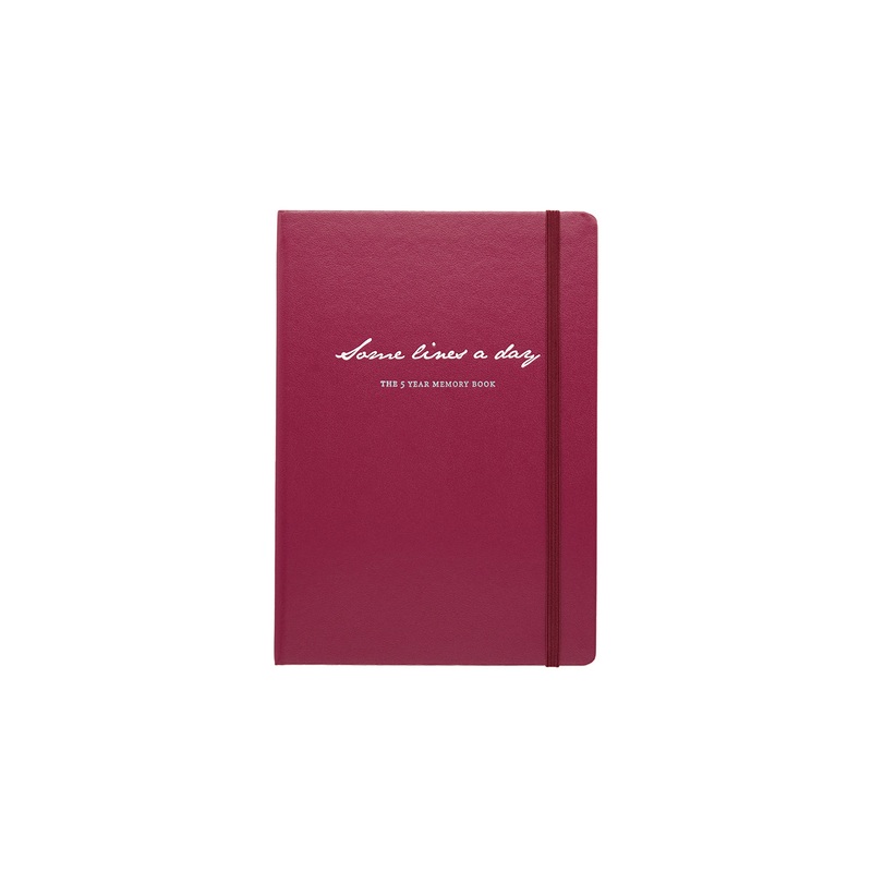 Leuchtturm1917 Some Lines a Day 5 Year Memory Notebook – Port Red