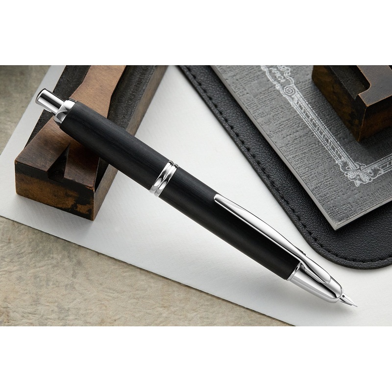 Pilot Vanishing Point Fountain Pen – Birchwood Black Fine