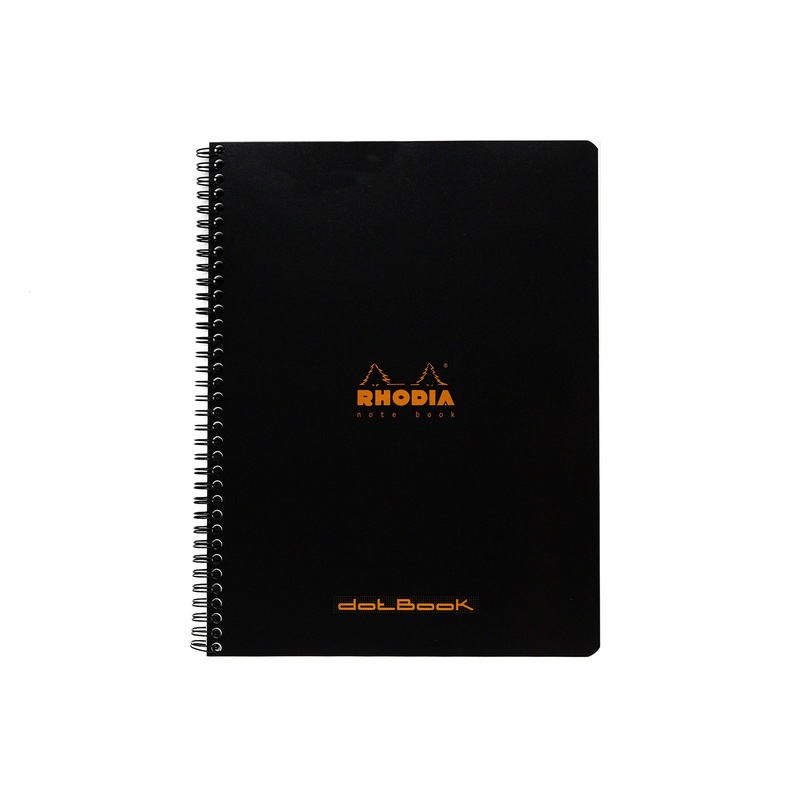 Rhodia Classic Wirebound Notebook – Black, Dot Grid (8.86 x 11.69)