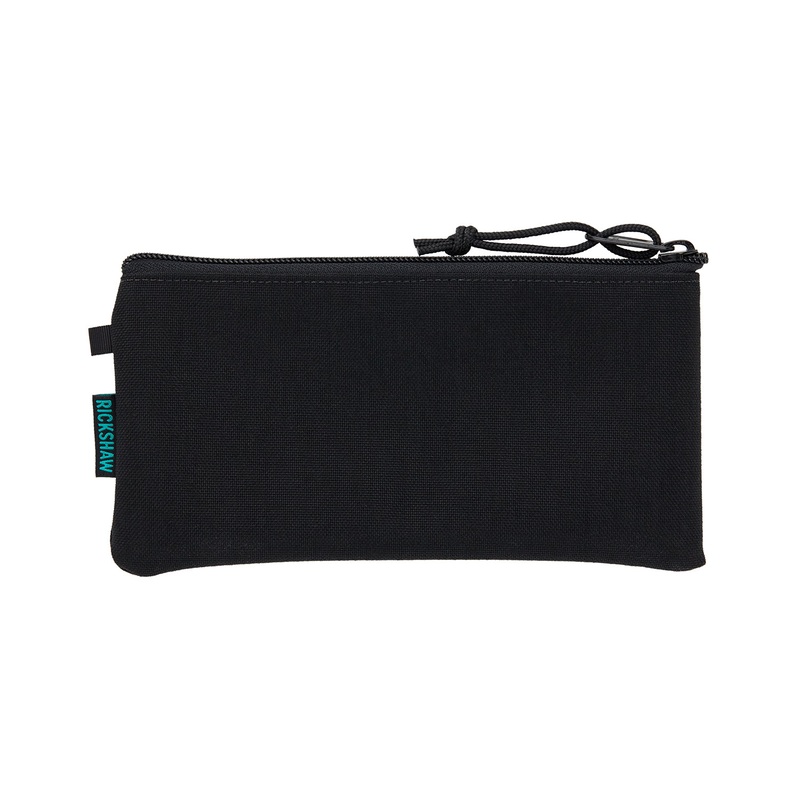 Rickshaw Bagworks Plush Pen/Gadget Pouch – Black/Peacock