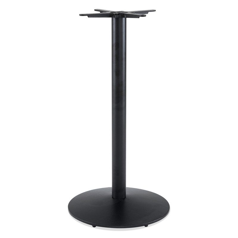 Robust Indoor Cafe Height Round Table Base Black