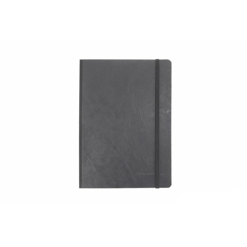Clairefontaine Basic Clothbound A5 Notebook – Black, Dot Grid