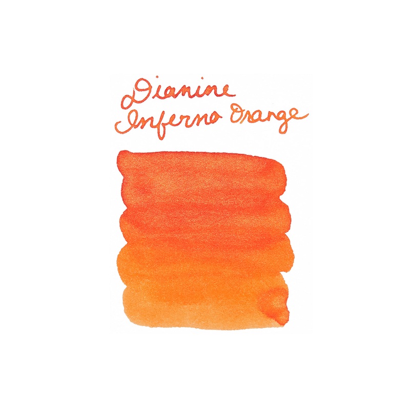 Diamine Inferno Orange – Ink Sample
