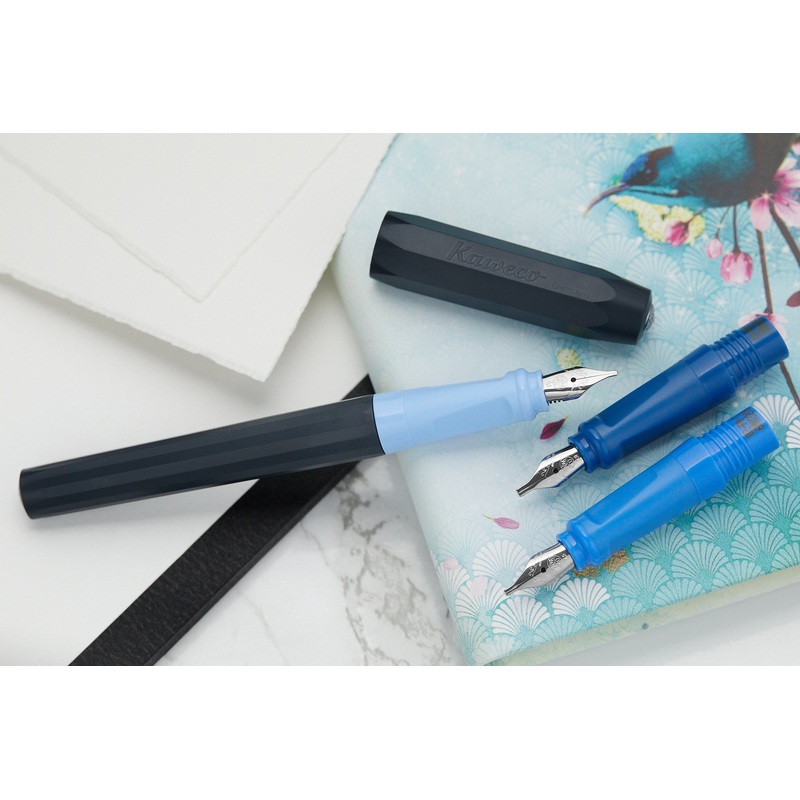 Kaweco Perkeo Calligraphy Fountain Pen Set – Blue