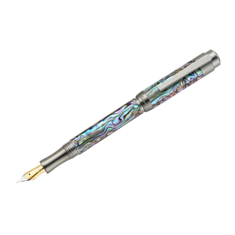 Laban Abalone Fountain Pen – Gunmetal Extra-Fine