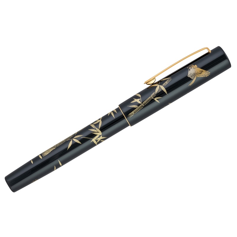 Namiki Chinkin Fountain Pen – Bamboo and Sparrow Fine