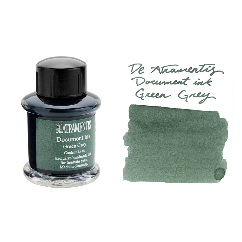 De Atramentis Document Ink Green Grey – 45ml Bottled Ink