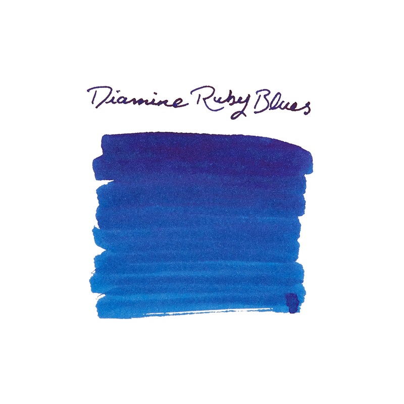 Diamine Ruby Blues – Ink Sample