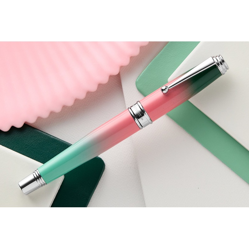 Monteverde Invincia Deluxe Fountain Pen – Watermelon Ombr (Special Edition) Extra Fine