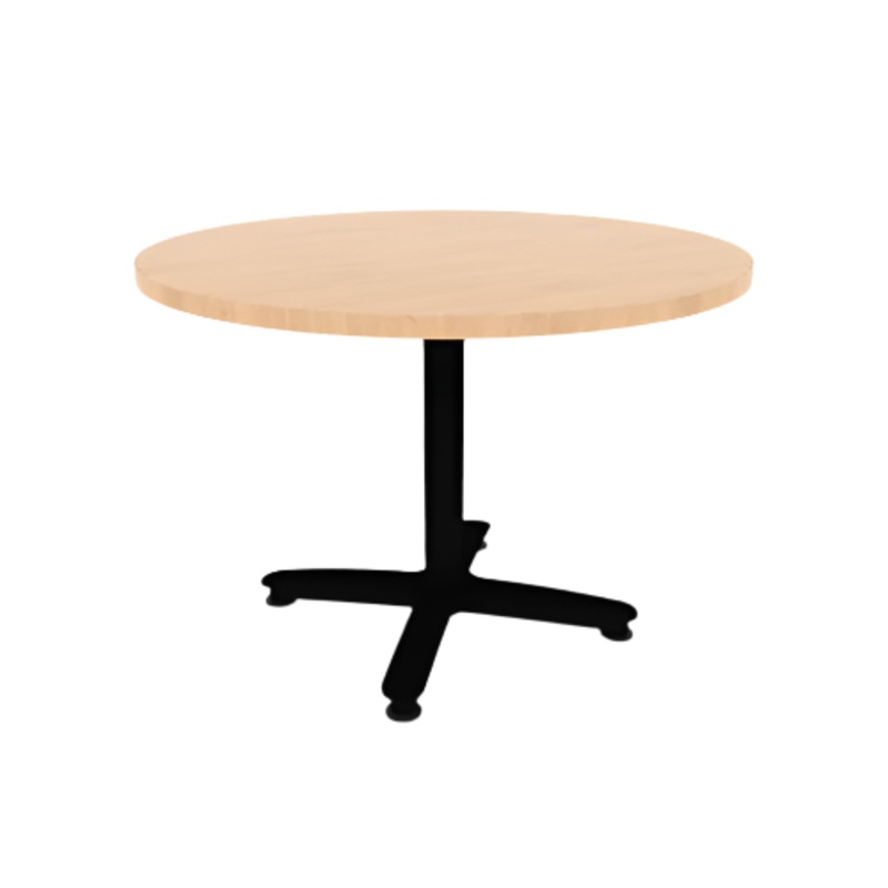 Proof 42″ Dia Round Pedestal Cafe Table with Cast Iron Arched Base TFL Top 3MM PVC Edge