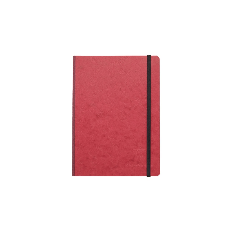 Clairefontaine Basic Clothbound A5 Notebook – Red, Lined