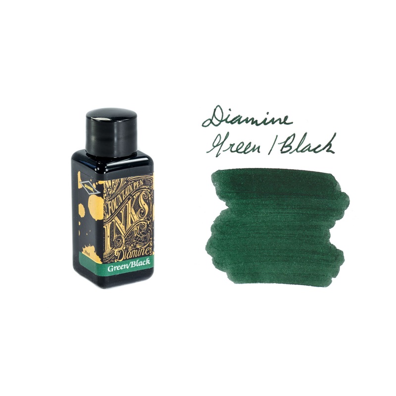 Diamine Green/Black – 30ml Bottled Ink
