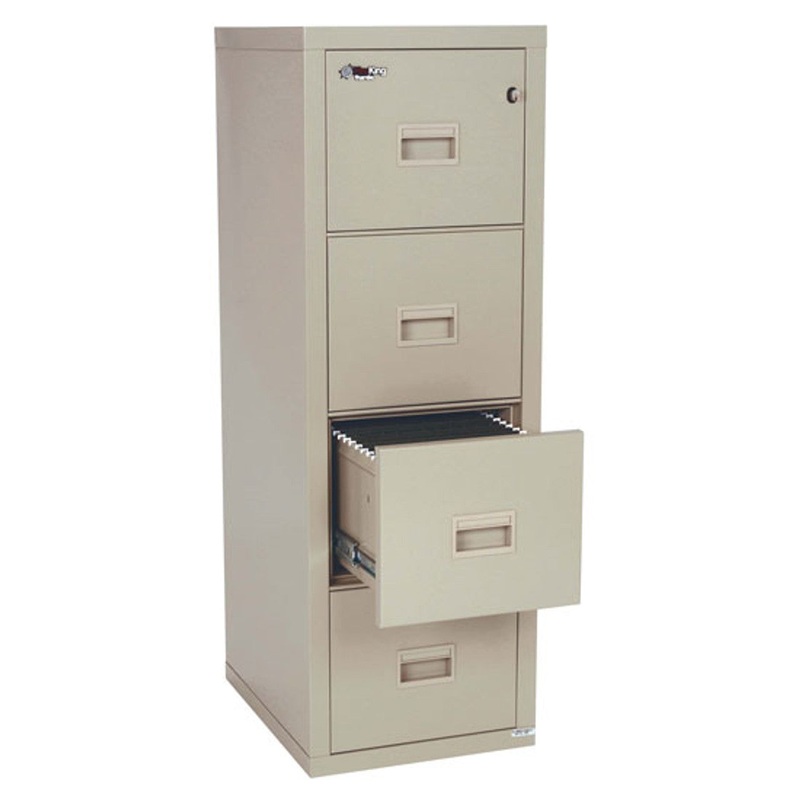 OS 4 Drawer Vertical Letter and Legal File Cabinet Black
