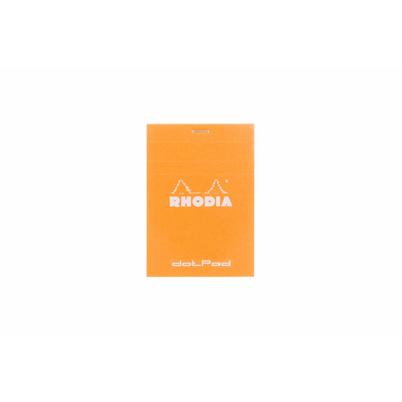 Rhodia No. 12 Small Notepad – Orange, Dot Grid