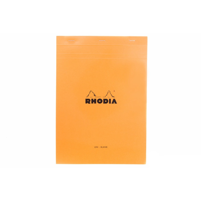 Rhodia No. 18 A4 Notepad – Orange, Blank