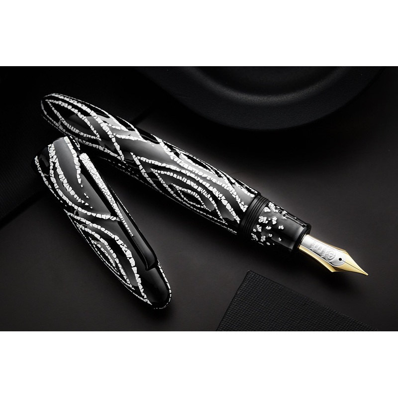 TACCIA Empress Fossils in the Sky Fountain Pen – Shadow (Limited Edition) Medium