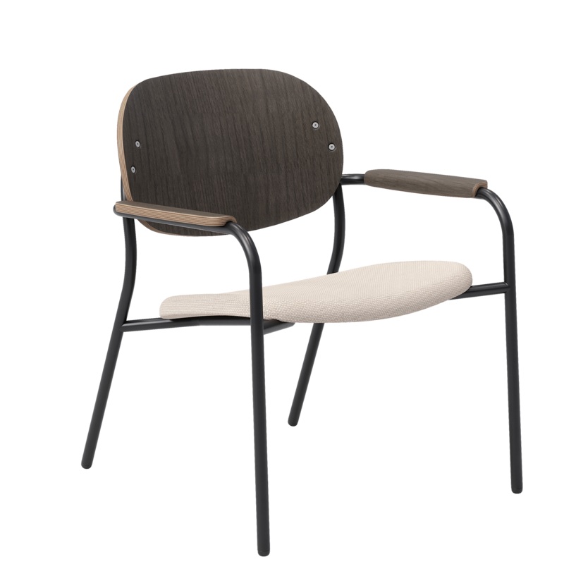 Tioga Laminate Seat and Back With Arms Lounge Chair