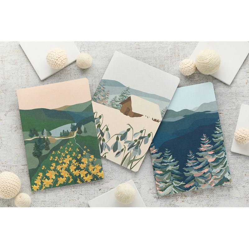 Clairefontaine La Vie en Vosges A5 Stitched Notebook – Lined