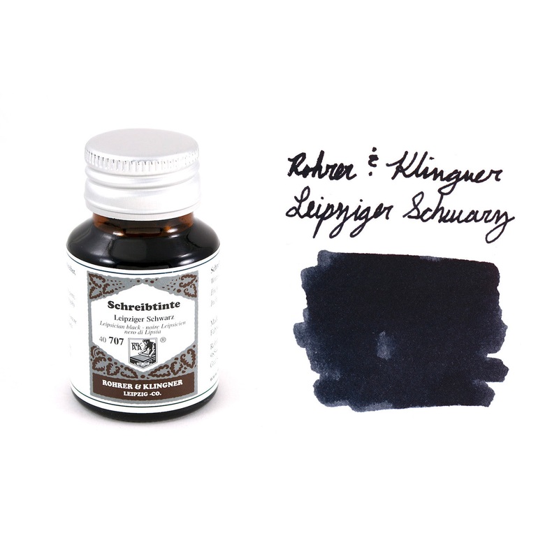 Rohrer & Klingner Leipziger Schwarz – 50ml Bottled Ink